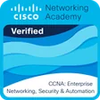 Cisco Networking Academy Verified badge: CCNA Enterprise Networking, Security and Automation